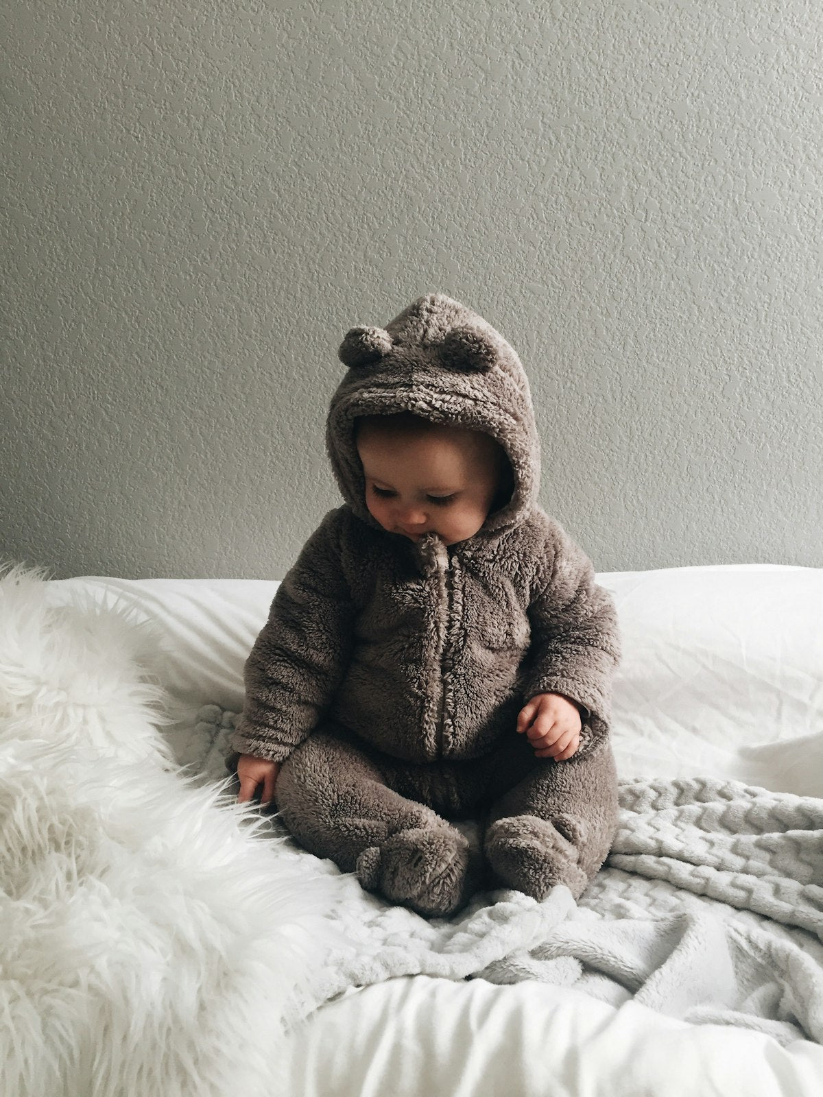 Ribbed cotton bodysuit